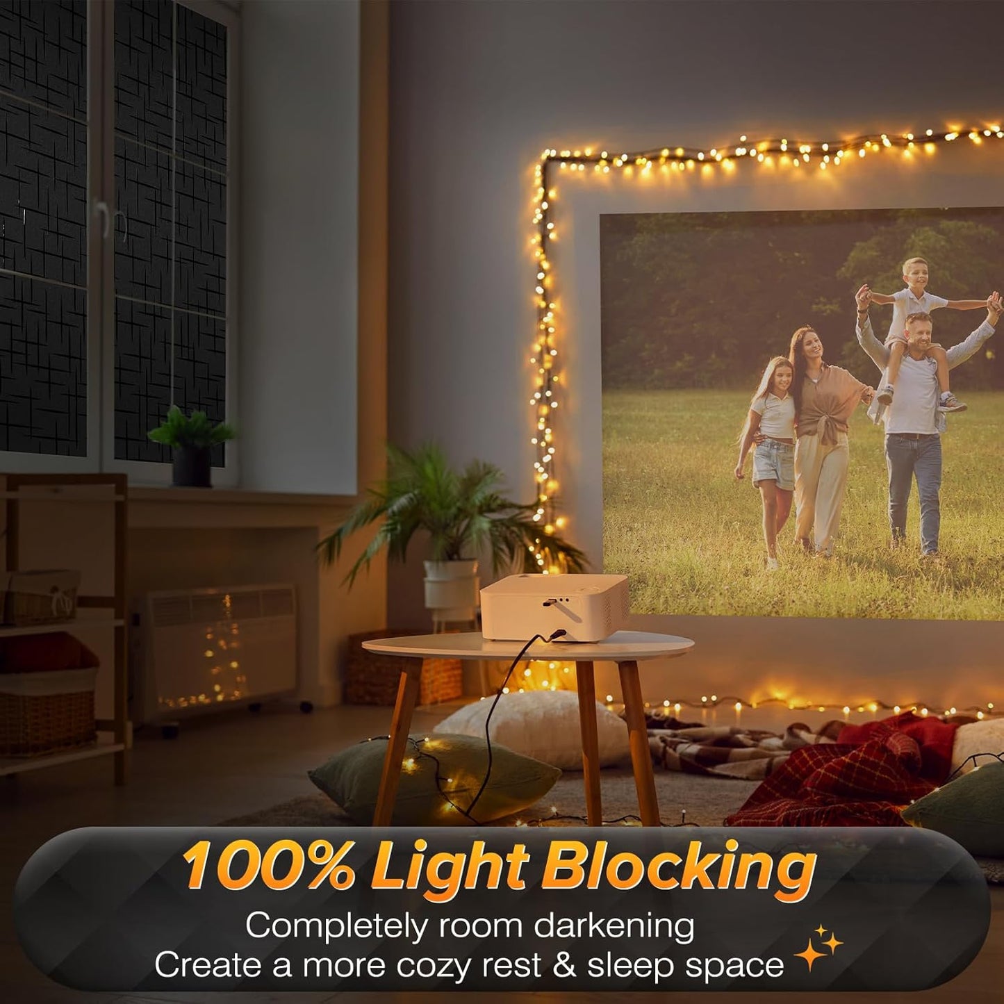 3D Cross Privacy Blackout Window Film
