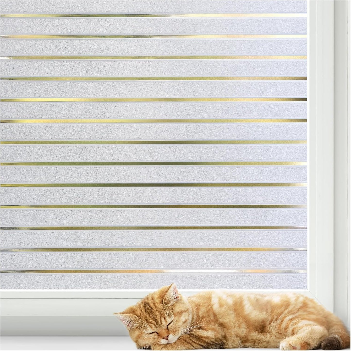 Blinds Lines Pattern Frosted Window Film