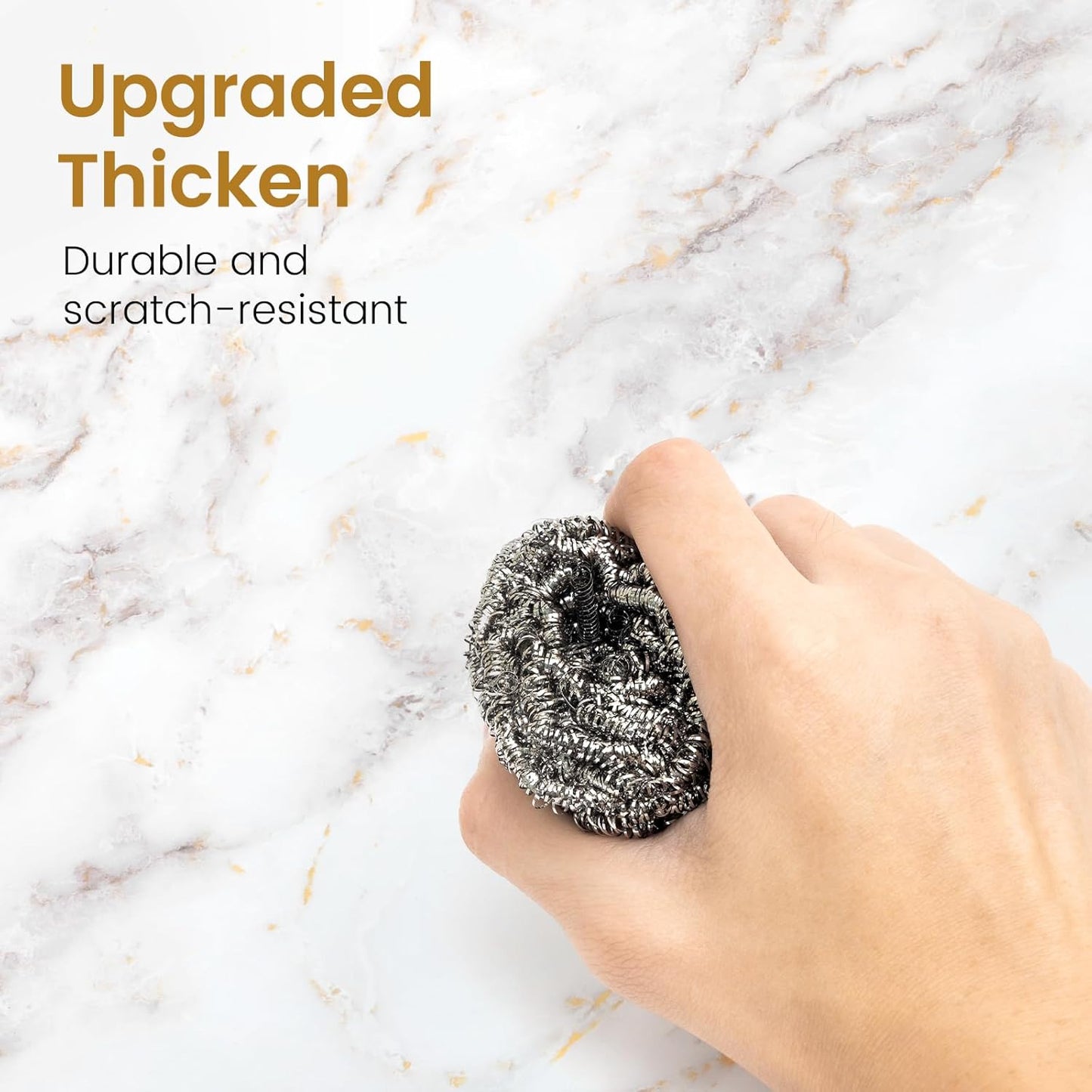 Gold-White Matte Granite Contact Paper