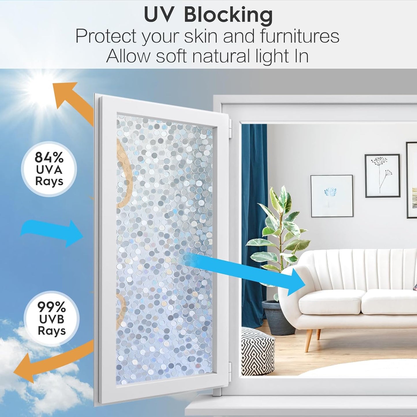 3D Round Dream Decorative Window Film