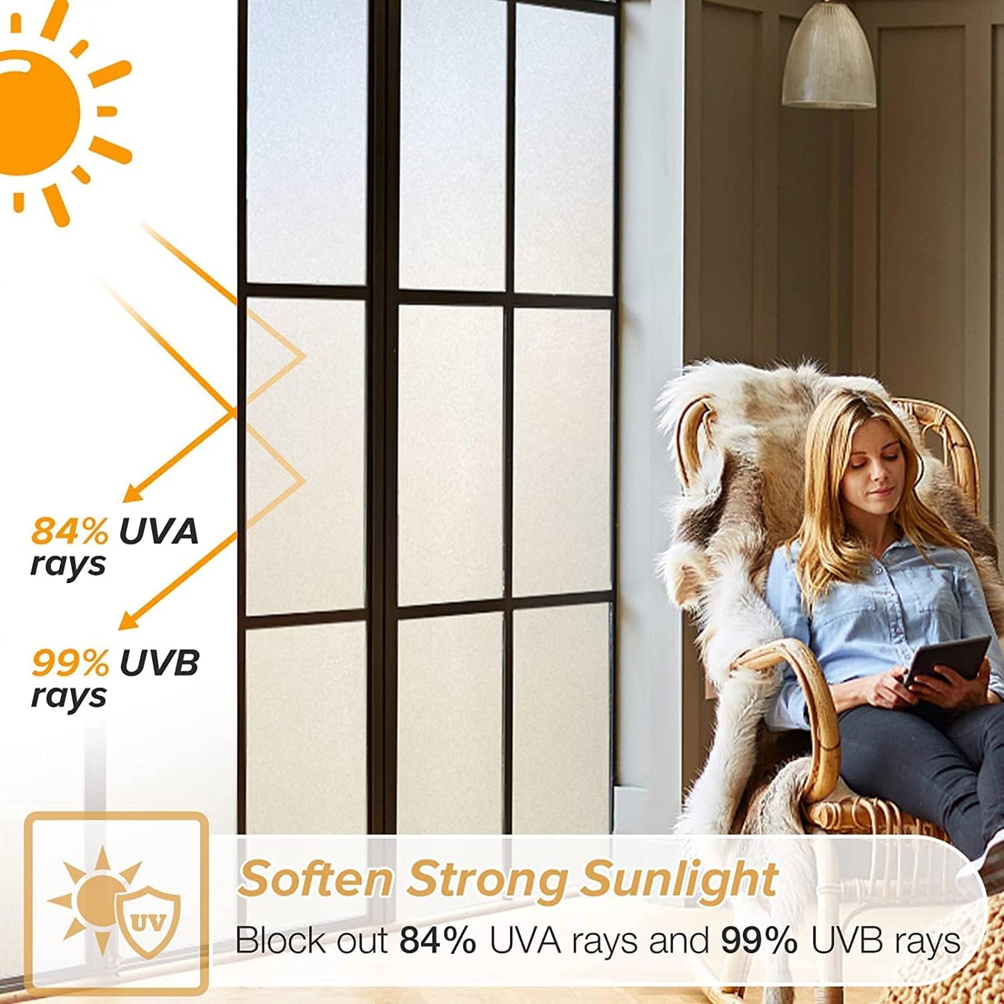 Static Cling Frosted Glass Window Film