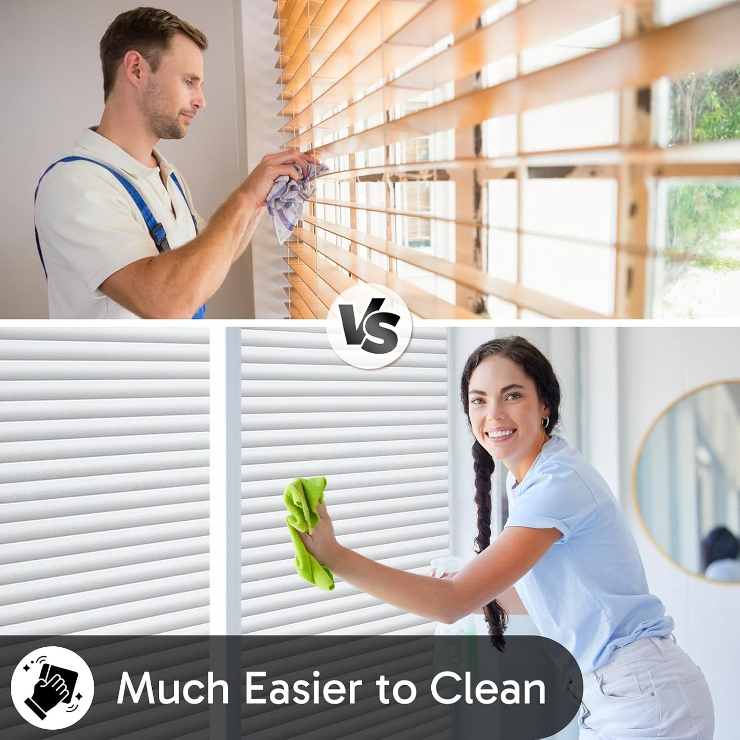 Blinds Lines Pattern Frosted Window Film