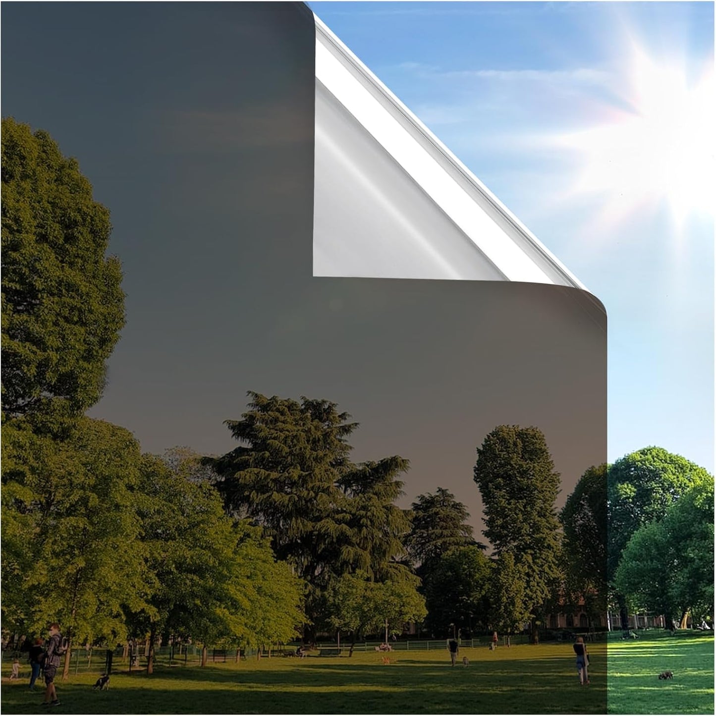 Silver Privacy One Way Window Film