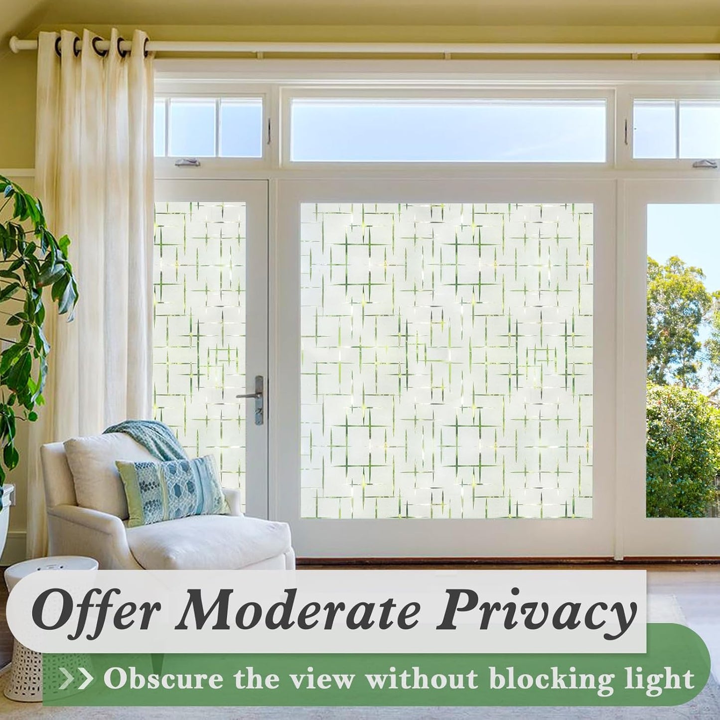 Cross Pattern UV Blocking Window Film