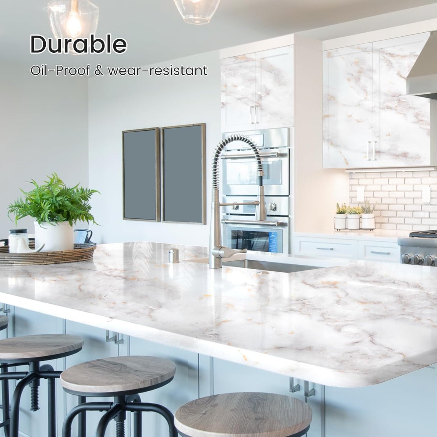 Glossy Marble Waterpoof Contact Paper