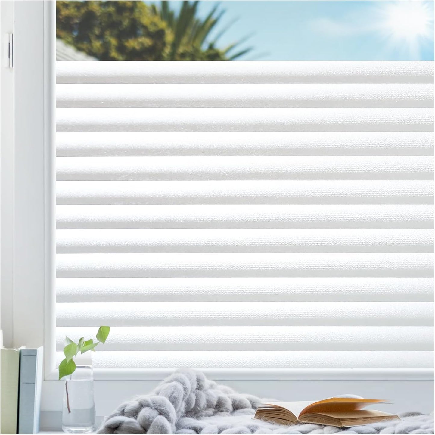 Blinds Lines Pattern Frosted Window Film