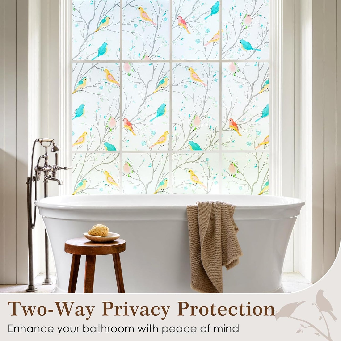 Film Static Cling UV Blocking Stained Glass Window