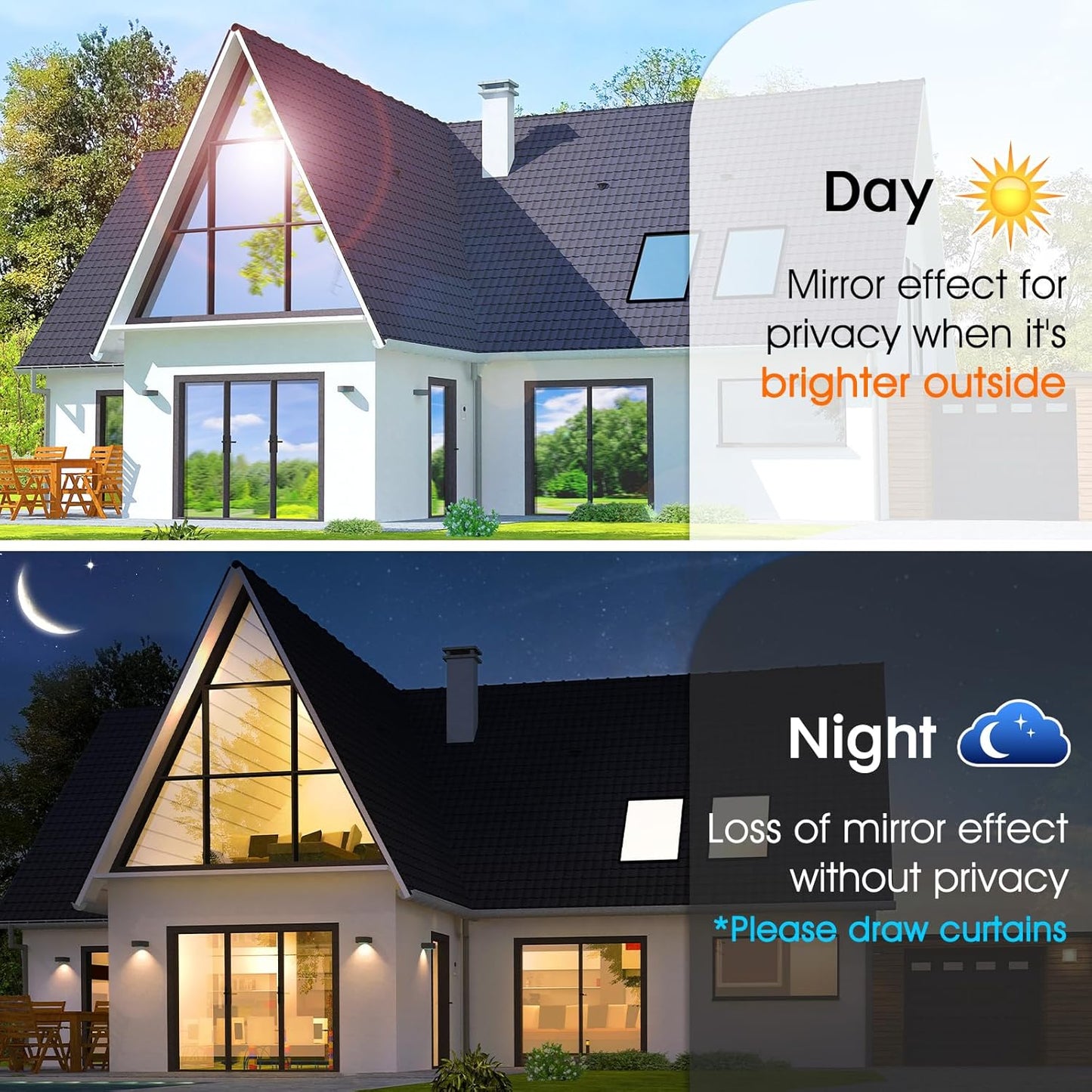 Silver Privacy One Way Window Film