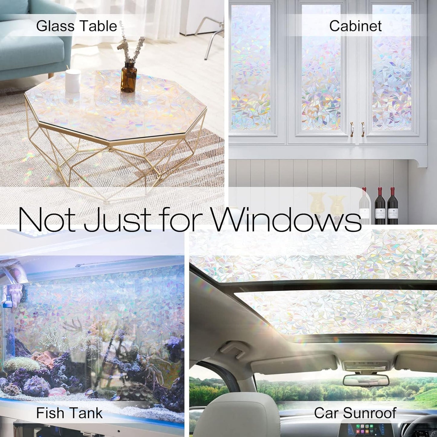 3D Rainbow Decorative Window Clings