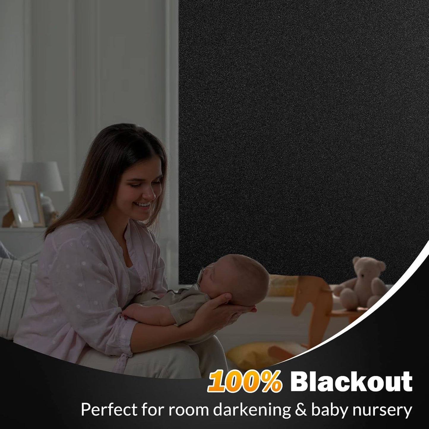 Removable Opaque  Blackout Window Film