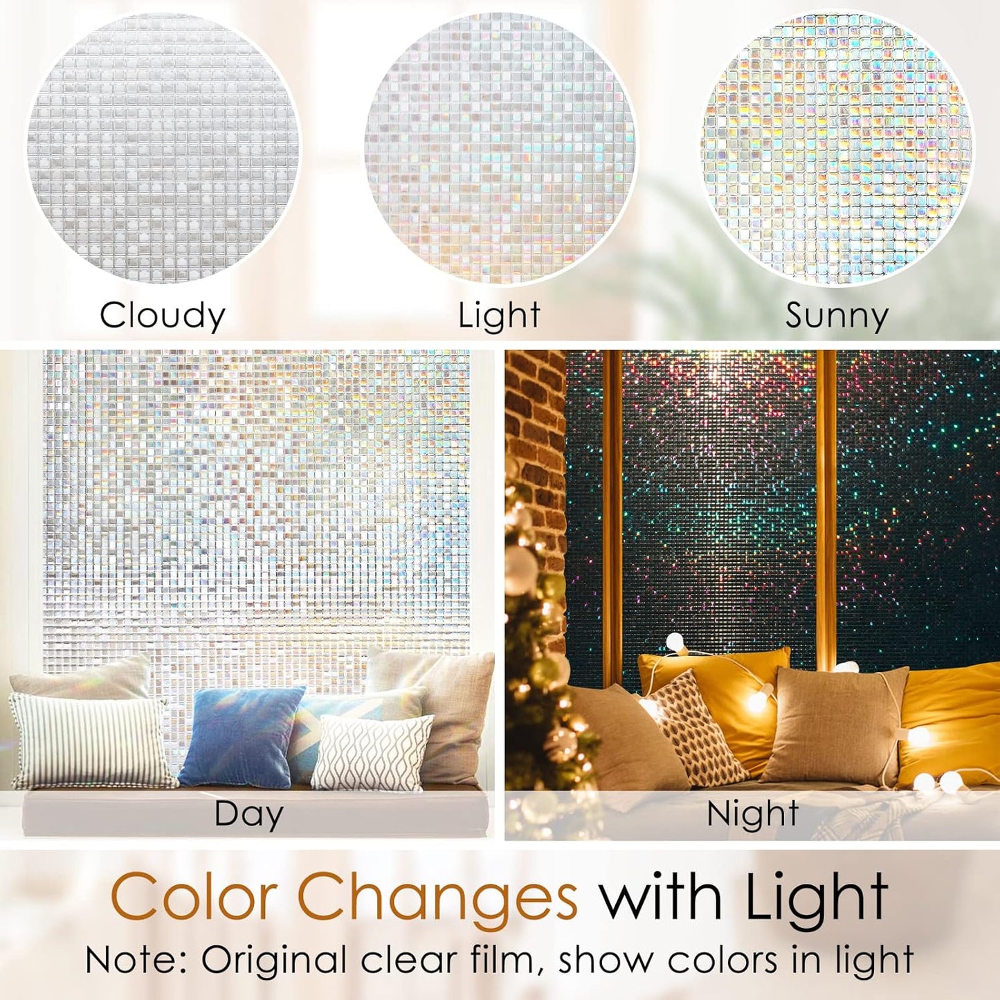 Mosaic Anti-UV Decorative Window Film