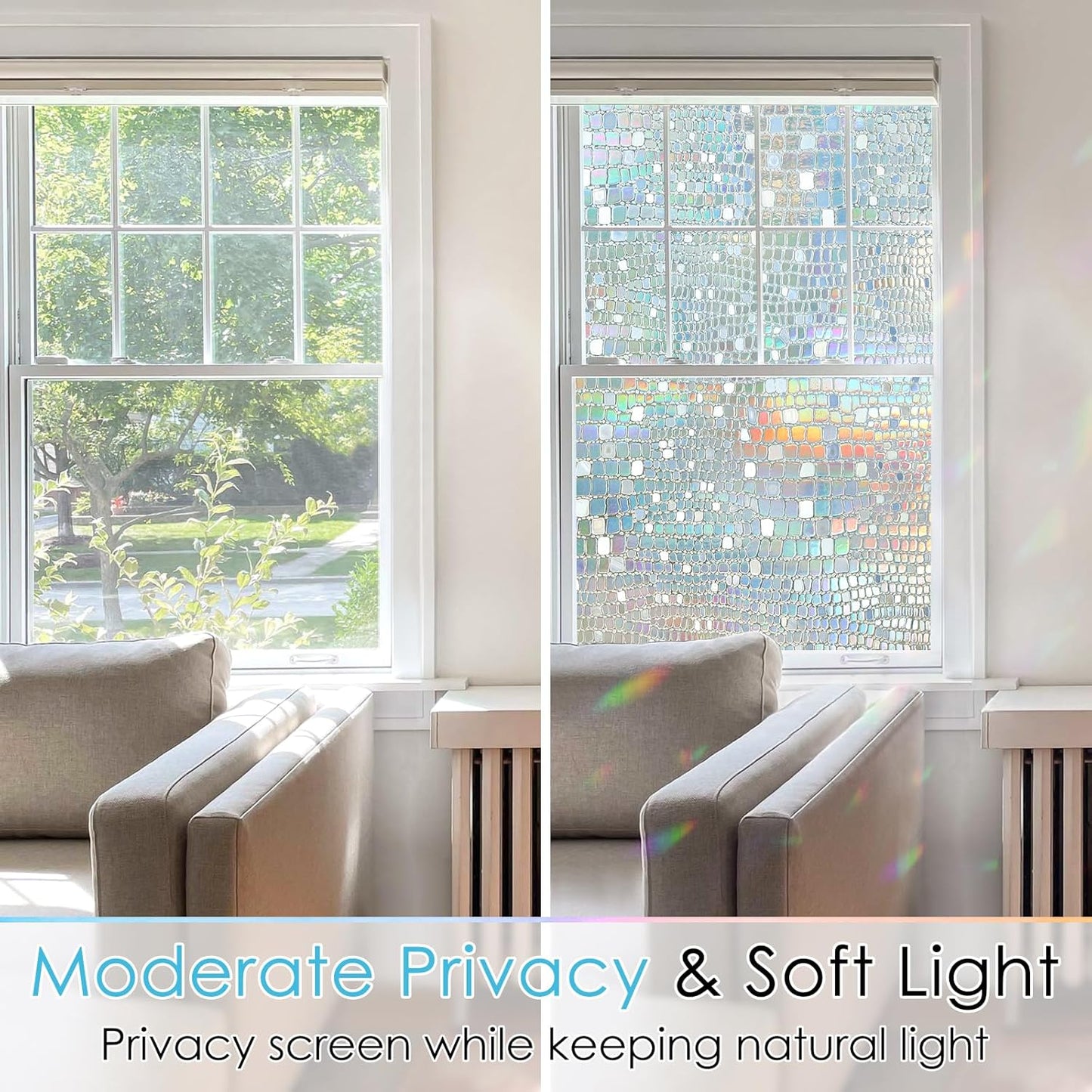 3D Stained Glass Privacy Window  Film