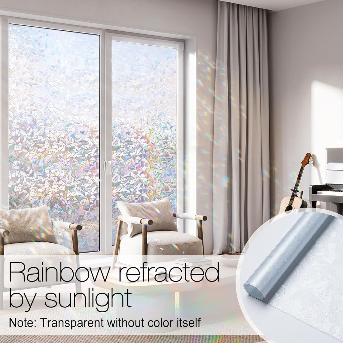 3D Rainbow Decorative Window Clings