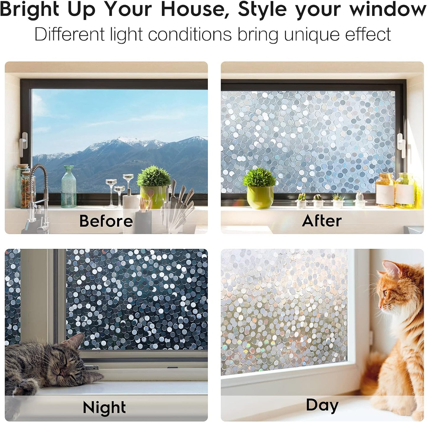 3D Round Dream Decorative Window Film