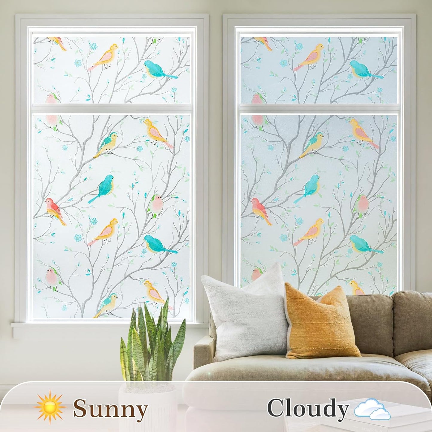 Film Static Cling UV Blocking Stained Glass Window