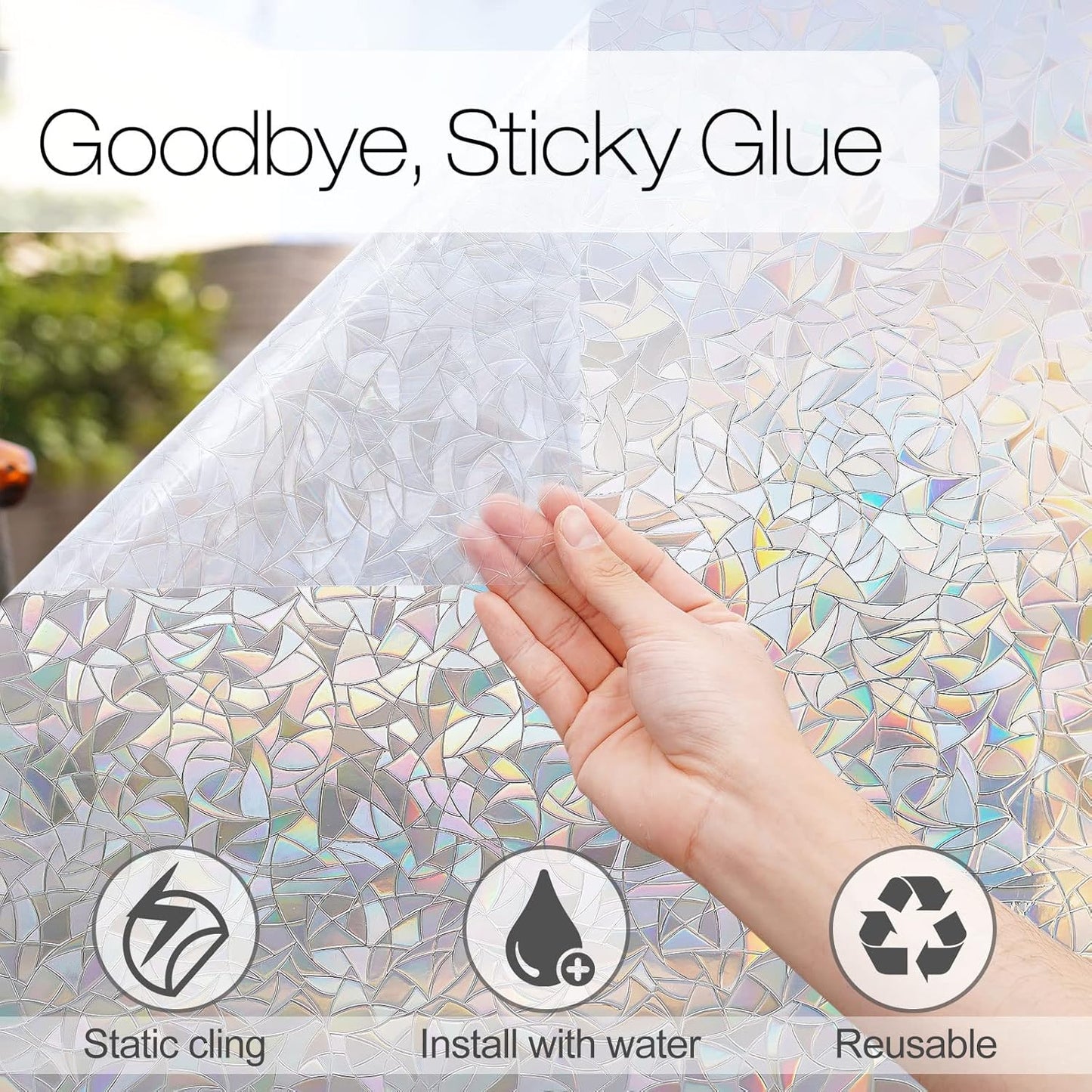 3D Rainbow Decorative Window Clings