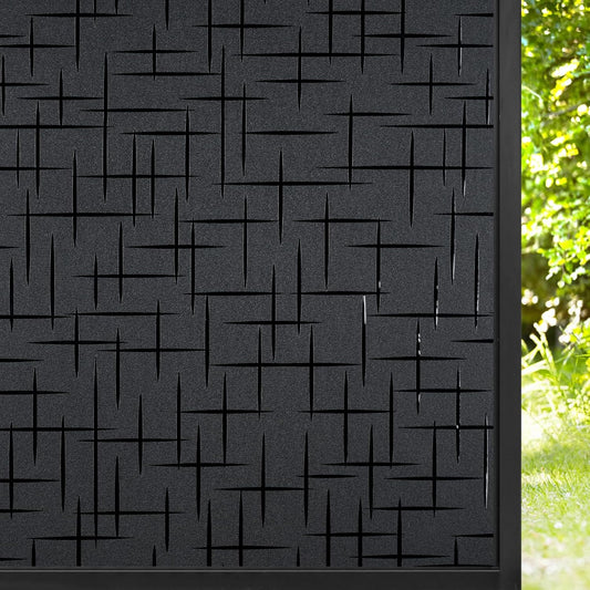 3D Cross Privacy Blackout Window Film